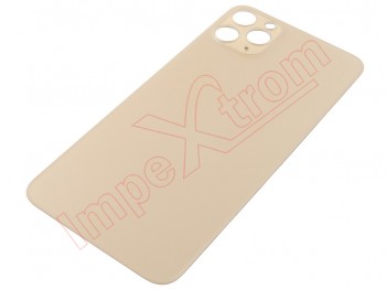 Generic Matte gold battery cover without logo with bigger camera hole for iPhone 11 Pro Max, A2218