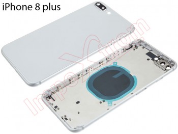 Tapa de batería blanca genérica para iPhone 8 Plus, A1897 / A1864