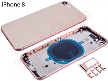 Tapa de batería rosa dorado genérica para iPhone 8, A1905 / iPhone SE (2020)