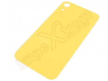 Generic yellow battery cover without logo with bigger camera hole for iPhone XR, A2105 
