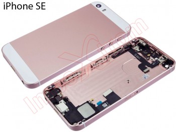 Rose gold battery cover without logo for iPhone SE (2016) A1662, A1723, A1724