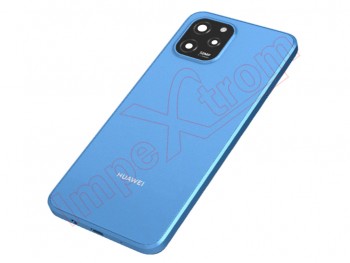 Tapa de batería Service Pack azul zafiro "Sapphire blue" con lente de cámaras traseras para Huawei Nova Y61, EVE-LX9