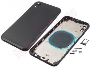 Tapa bateria negra genérica (tapa de batería y marco) para iPhone XR, A2105