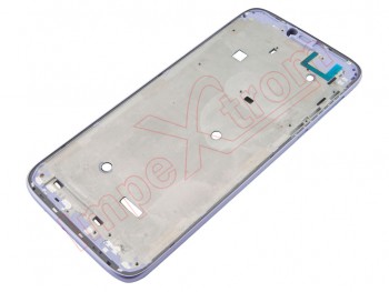 Carcasa frontal / chasis intermedio con marco violeta para Motorola Moto G7 Power