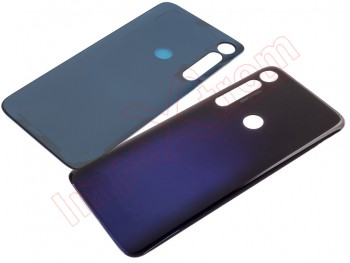 Tapa de batería negra y azul (Dark blue) para Motorola Moto G8 Plus (XT2019)