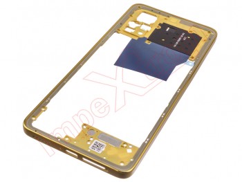 Yellow front housing with NFC for Xiaomi Pocophone X4 Pro 5G, 2201116PG