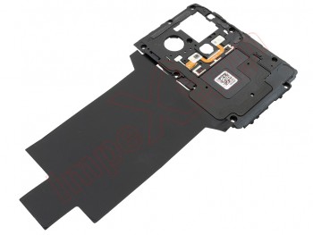 Chasis / carcasa trasera intermedia superior con flex de luz flash y antena NFC para Realme GT2 Pro, RMX3301, RMX3300