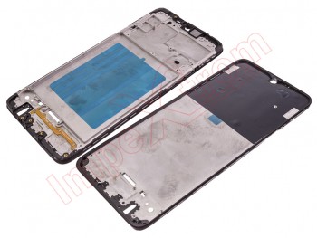 Carcasa / chasis frontral con marco negro para Samsung Galaxy A20s, SM-A207