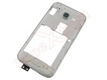 Intermediate casing with silver frame with buttons for Samsung Galaxy Core Prime VE, G361F