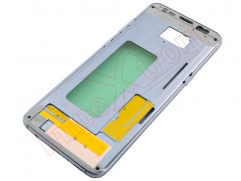 Middle housing with "Coral blue" frame and side buttons for Samsung Galaxy S8, SM-G950F