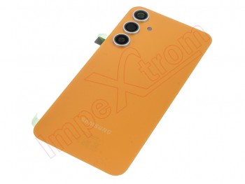 Carcasa trasera / Tapa de batería color naranja mandarina (tangerine) para Samsung Galaxy S23 FE, SM-S711B