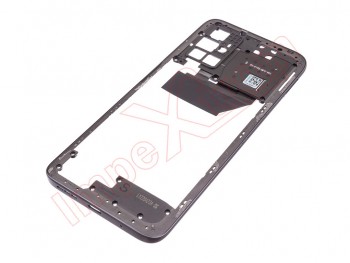 Carcasa frontal gris carbón "carbon gray" con antena NFC para Xiaomi Redmi 10 2022, 21121119SG