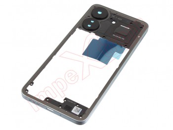 Glacier white front housing with NFC and camera lenses for Xiaomi Redmi 13C 4G, 23100RN82L