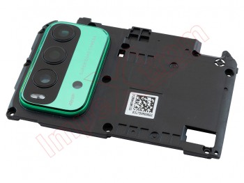 Chasis / carcasa trasera intermedia con lente de cámaras verde "Ocean Green" para Xiaomi Redmi 9T, J19S, M2010J19SG, M2010J19SY