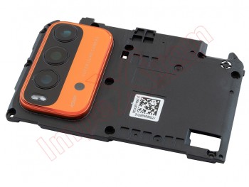 Intermediate housing with Sunrise orange camera lens for Xiaomi Redmi 9T, J19S, M2010J19SG, M2010J19SY