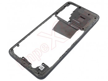 Carcasa frontal / central con marco negro / gris grafito "Graphite Gray" para Xiaomi Redmi Note 11, 2201117TG
