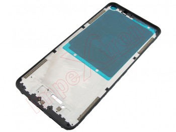 Black front / central housing for Xiaomi Redmi Note 9, M2003J15SC, M2003J15SG, M2003J15SS
