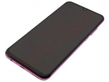 Black IPS LCD full screen with "Phantom red" frame for Huawei Honor 20 Lite, HRY-LX1T / LRA-AL00