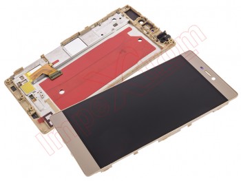 Pantalla completa IPS LCD dorada con carcasa interior Huawei P8