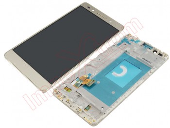 IPS LCD Screen with frame for Huawei Honor 7, golden