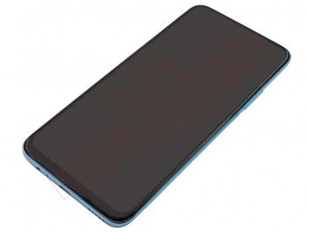 Pantalla completa IPS LCD negra con marco azul claro para Huawei Honor 9X HLK-AL00, HLK-TL00. - VERSIÓN CHINA -