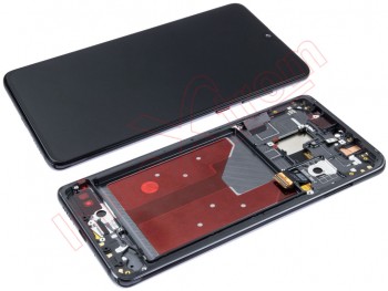 Black full screen IPS LCD with front housing for Huawei Mate 20 (HMA-L29)