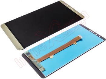 Gold IPS LCD full screen without logo for Huawei Ascend Mate 7