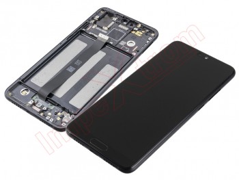 Pantalla completa IPS LCD negra con marco Huawei P20, EML-L29
