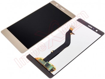 Pantalla completa genérica IPS LCD dorada para Huawei P9 Lite