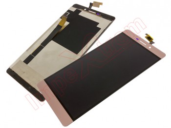 Pantalla completa (LCD/display + digitalizador/táctil) rosa dorado Innjoo Max 3 Pro lte