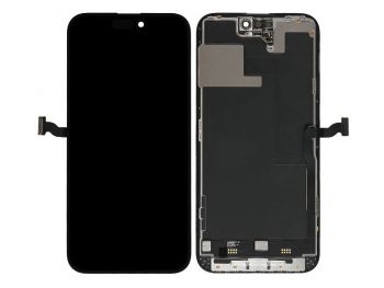 Pantalla versión dd soft oled negra para iPhone 14 pro, a2890