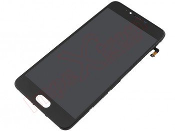 Pantalla completa IPS LCD negra con carcasa frontal y marco Meizu M5, M611H