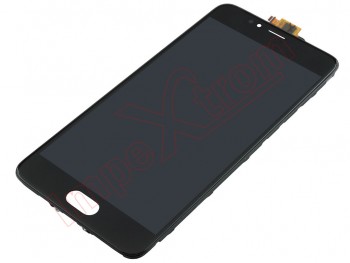 Pantalla completa IPS LCD con marco Meizu M5S, negra