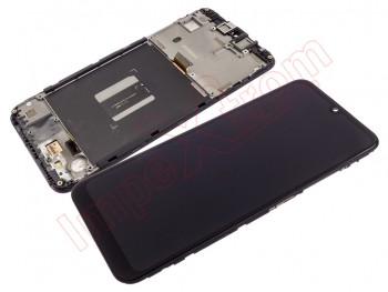Pantalla completa IPS LCD LCD/display + digitalizador/táctil) negra con carcasa central para Motorola moto E6 Plus (XT2025-2)