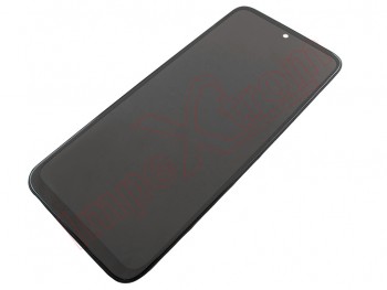 PREMIUM Black full screen AMOLED with frame for Motorola Moto G31, XT2173-3 - PREMIUM quality