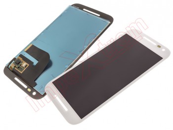 Full screen IPS LCD (LCD/display,touch window and digitizer) white for Motorola G3, Moto G (3º generación) XT1541.