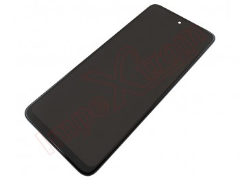 PREMIUM Black full screen IPS LCD with frame for Motorola Moto G60s, XT2133-2