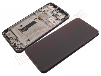 Pantalla completa IPS LCD negra con carcasa frontal para Motorola Moto G8 Plus (XT2019)