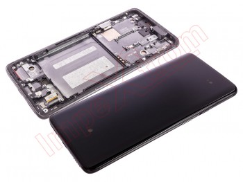 Pantalla completa Fluid AMOLED negra con marco gris "Mirror grey" para OnePlus 7 Pro, GM1913 - Calidad PREMIUM. Calidad PREMIUM