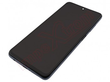 Pantalla completa IPS LCD negra con marco gris sombra "Shadow grey" para Xiaomi Poco X3, MZB07Z0IN