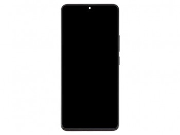 Pantalla completa AMOLED con marco lateral / chasis color negro para Xiaomi Poco X6, 23122PCD1G genérica