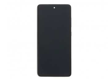 Pantalla oled con marco negro para Samsung Galaxy a52 4g, sm-a525f