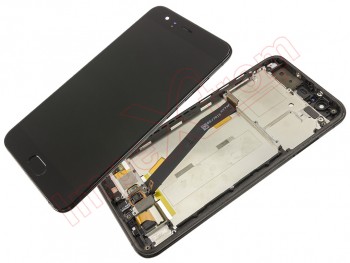 Pantalla completa IPS LCD negra con marco y carcasa frontal para Xiaomi MI6
