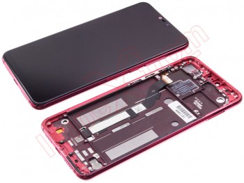 Pantalla IPS LCD con marco roja para Xiaomi MI 8 Lite