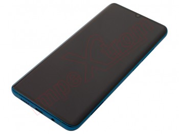 Pantalla AMOLED negra con marco azul / verde "aurora green" para Xiaomi mi note 10 / mi note 10 pro - calidad premium. Calidad PREMIUM