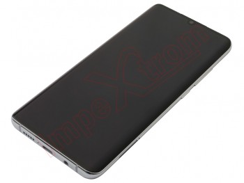 PREMIUM Black full screen AMOLED with Glacier white frame for Xiaomi Mi Note 10 / Mi Note 10 Pro - PREMIUM quality