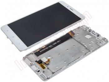 White full screen IPS LCD with front housing for Xiaomi Redmi Note 4