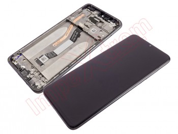 Pantalla ips lcd negra con carcasa central para Xiaomi Redmi Note 8 pro (m1906g7g)