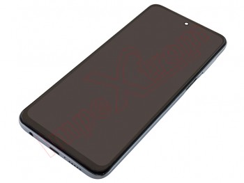 Pantalla ips lcd negra con marco blanco / plateado "glacier white" para Xiaomi Redmi Note 9s, m2003j6a1g / Xiaomi Redmi Note 9 pro, m2003j6b2g