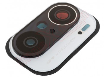 Rear cameras lens with "Arctic white" trim for Xiaomi Poco F3 5G, M2012K11AG